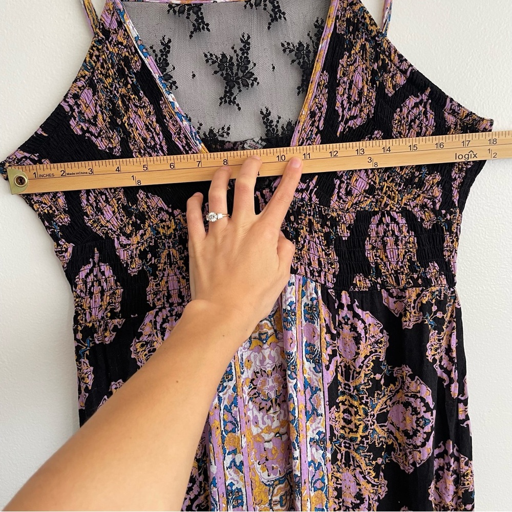 Free people That moment maxi slip dress lace festival boho fairy whimsigoth long - Picture 14 of 16